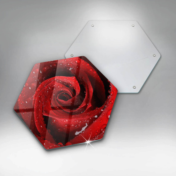 Chopping board Rose flower petals