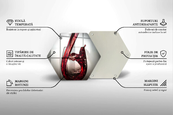Chopping board Glass and red wine