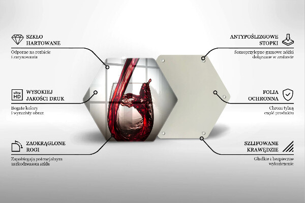 Chopping board Glass and red wine