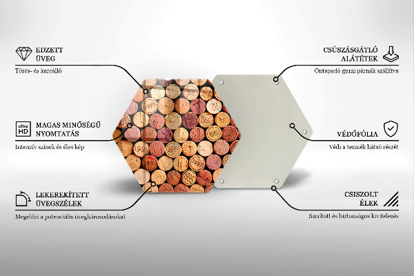 Chopping board Wine corks pattern