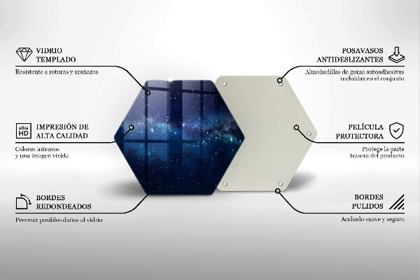 Chopping board Space and stars