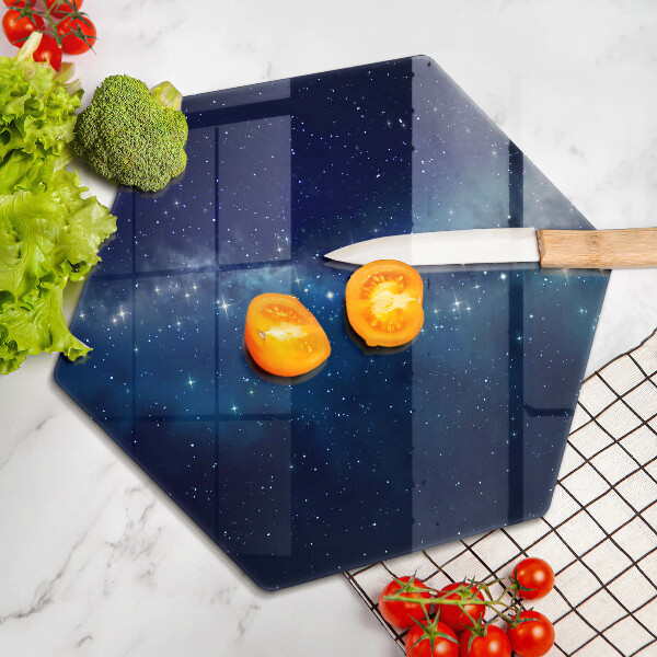 Chopping board Space and stars