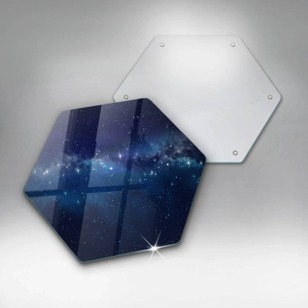 Chopping board Space and stars