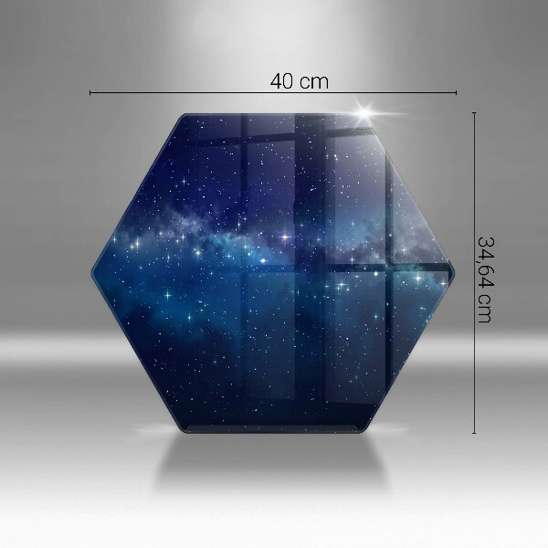 Chopping board Space and stars