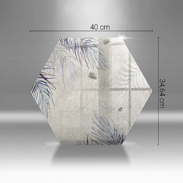 Glass kitchen board Subtle leaves