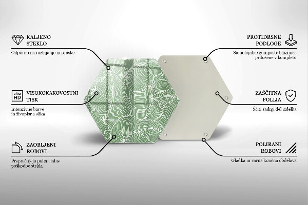 Chopping board Linear leaves