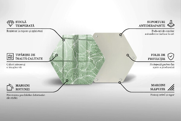 Chopping board Linear leaves