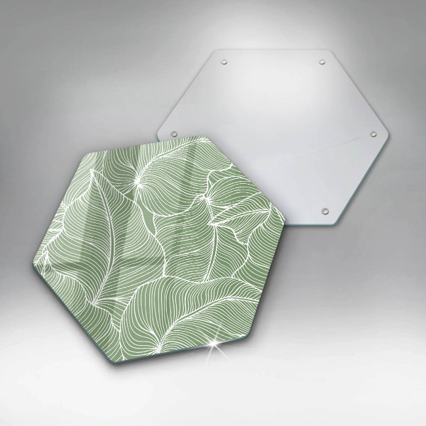 Chopping board Linear leaves