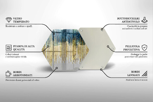 Glass worktop protector Designer abstraction