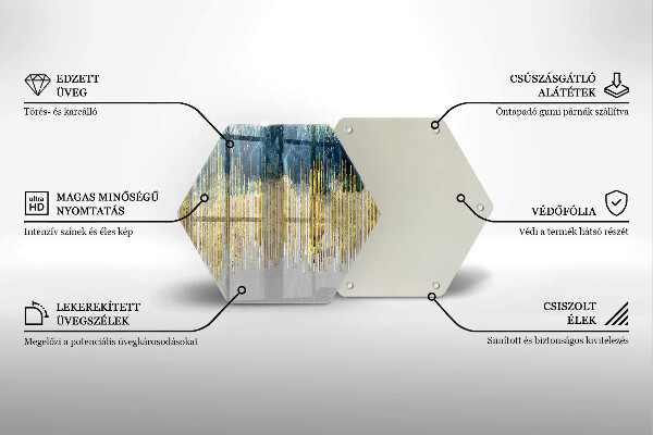 Glass worktop protector Designer abstraction