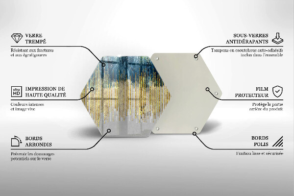 Glass worktop protector Designer abstraction