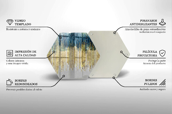 Glass worktop protector Designer abstraction