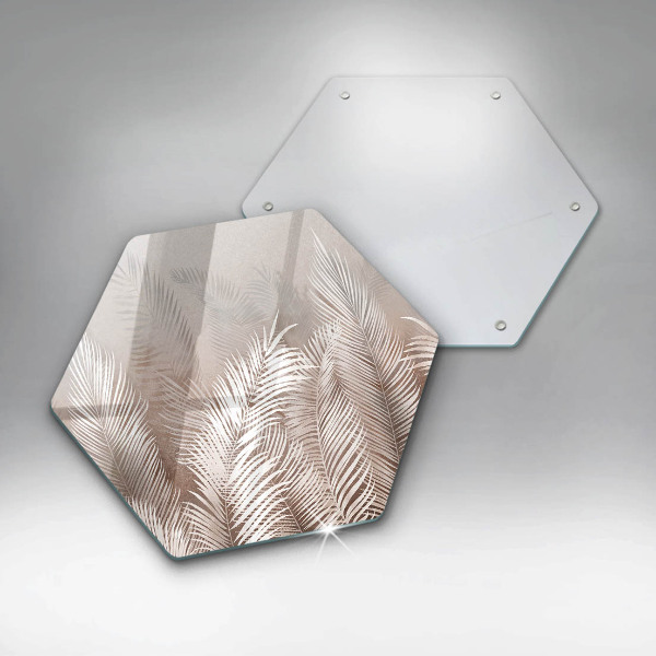 Glass worktop protector Boho leaf vegetation