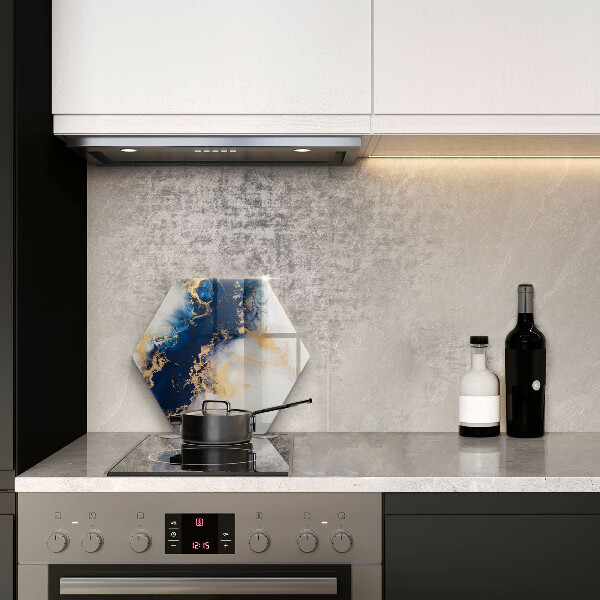 Chopping board Abstraction with blue