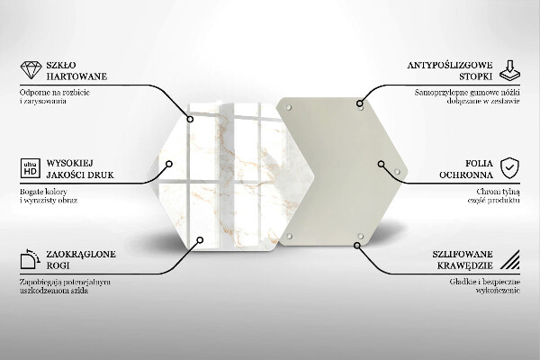 Glass worktop saver Elegant stone marble