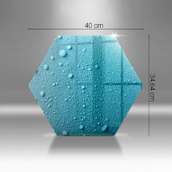 Glass worktop saver Drops of water