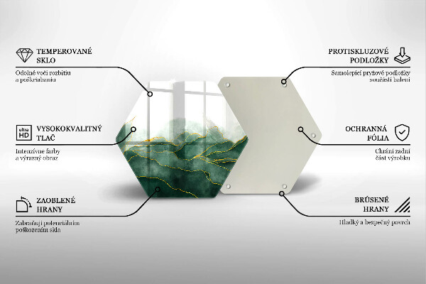 Glass worktop saver Abstraction nature