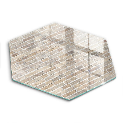 Glass worktop saver Wall bright bricks