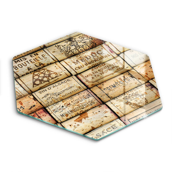 Chopping board Old wine corks