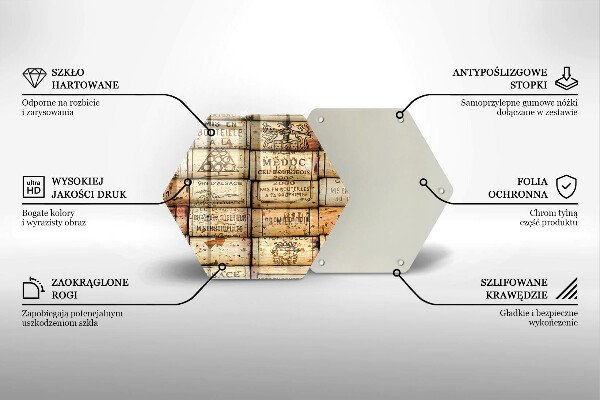 Chopping board Old wine corks