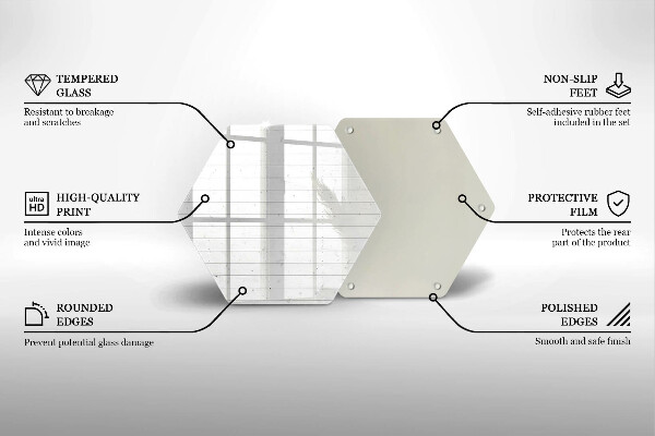 Glass worktop saver Modern bright boards