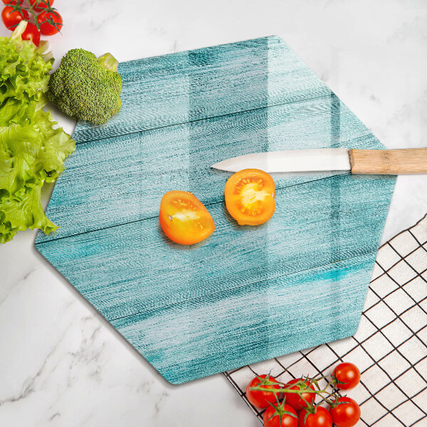 Glass worktop saver Vintage wooden boards