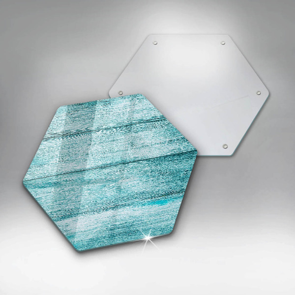 Glass worktop saver Vintage wooden boards