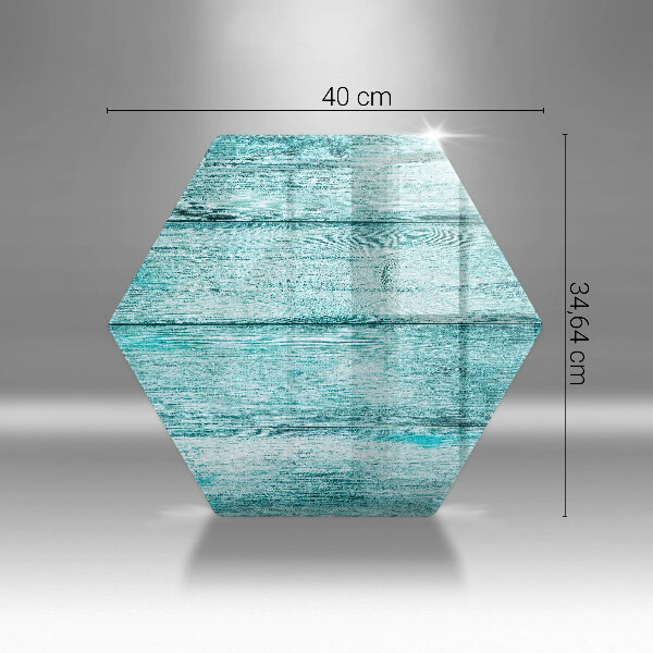 Glass worktop saver Vintage wooden boards