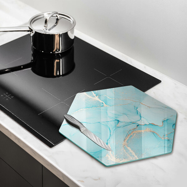Glass worktop saver Abstraction stone