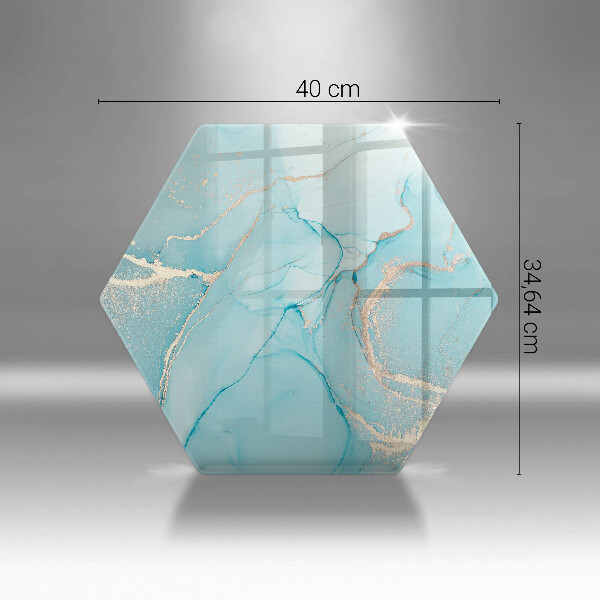 Glass worktop saver Abstraction stone