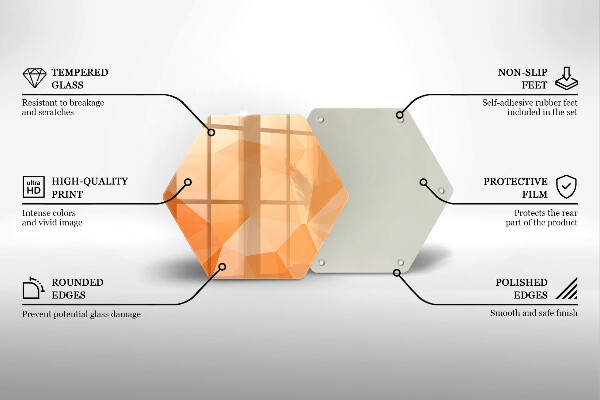 Chopping board Geomeric background