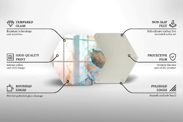 Chopping board Marble abstraction