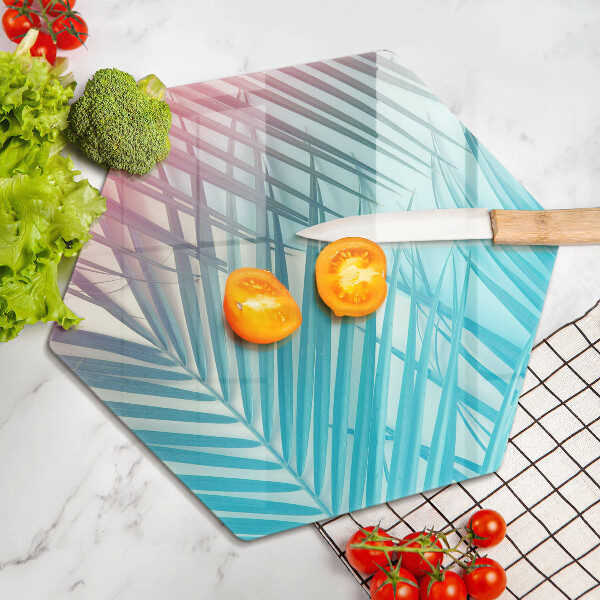 Chopping board Pastel leaves