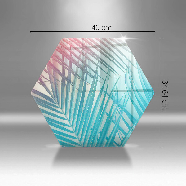 Chopping board Pastel leaves