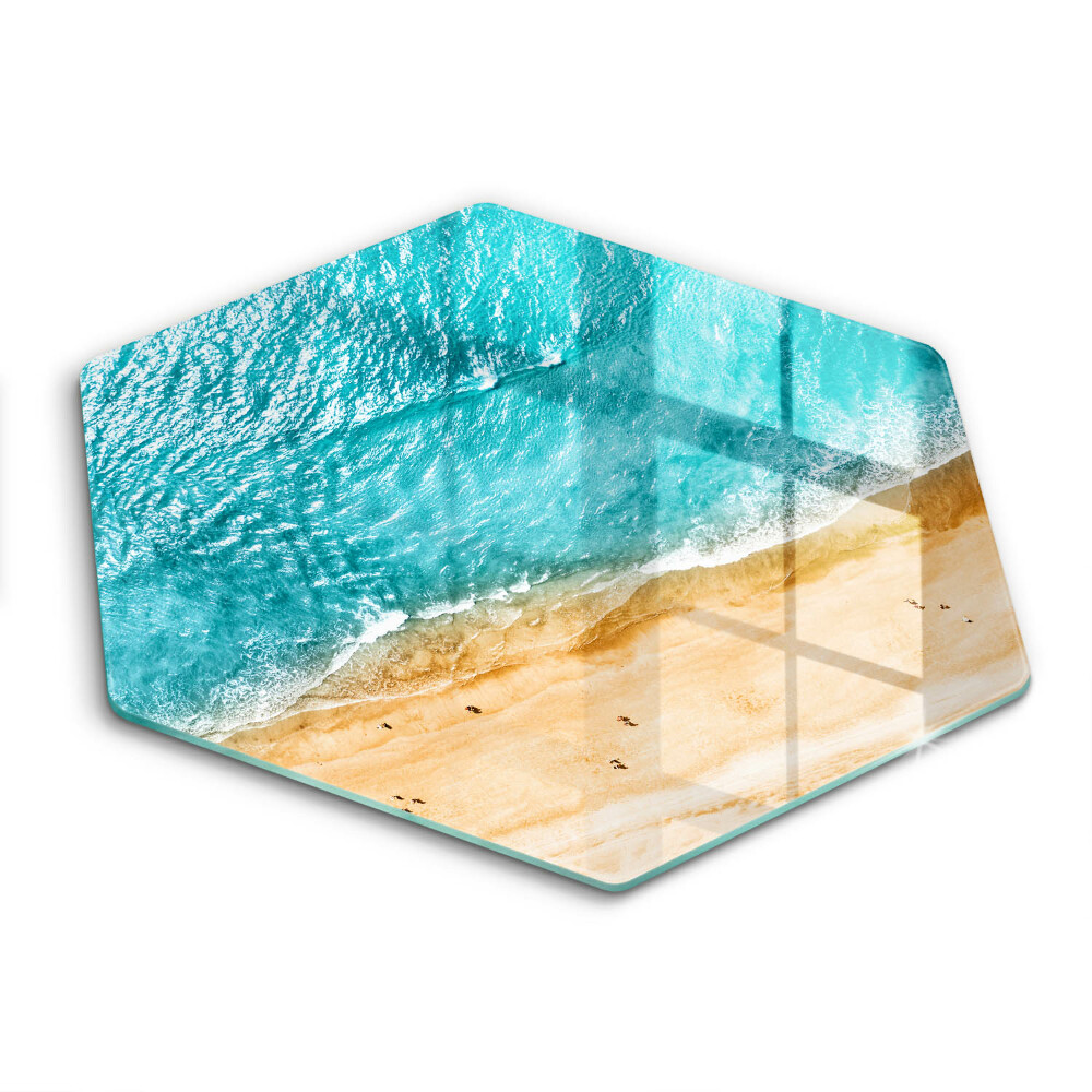 Glass chopping board Bank of the beach and the sea