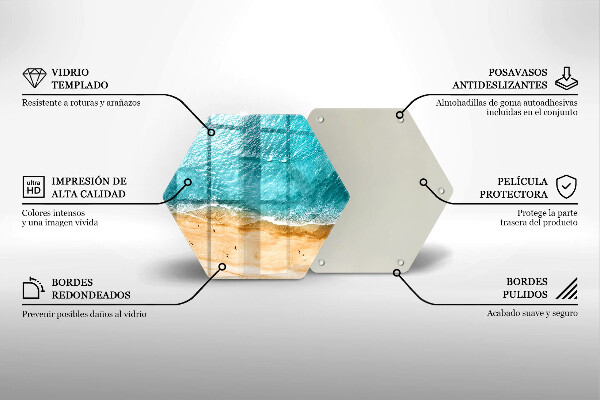 Glass chopping board Bank of the beach and the sea