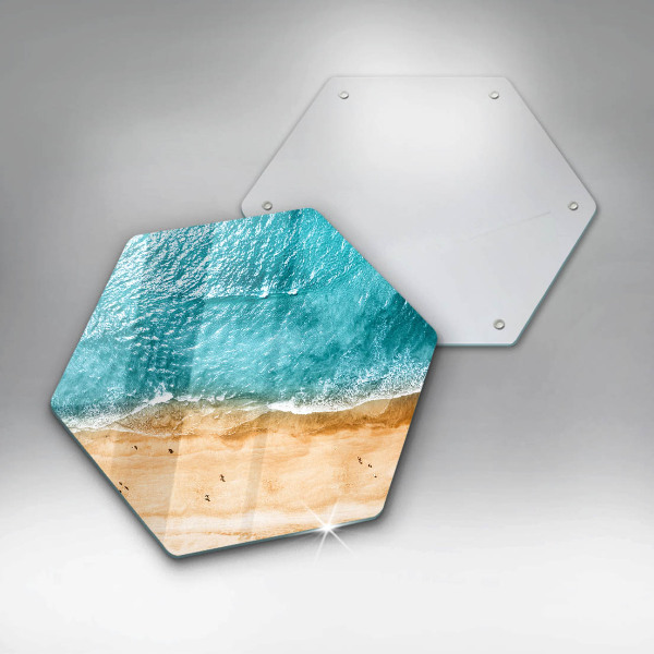 Glass chopping board Bank of the beach and the sea