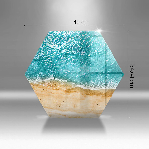 Glass chopping board Bank of the beach and the sea