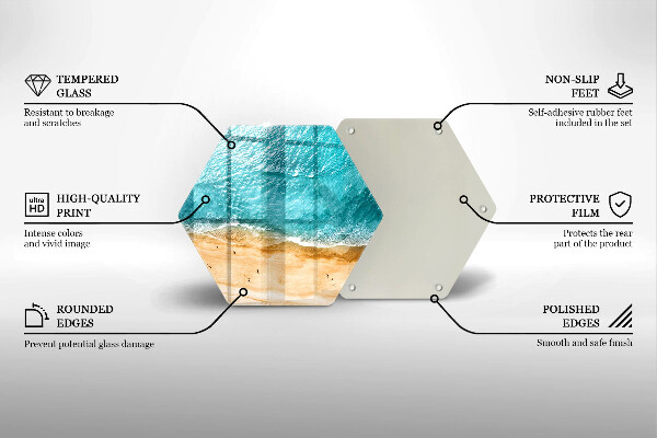 Glass chopping board Bank of the beach and the sea