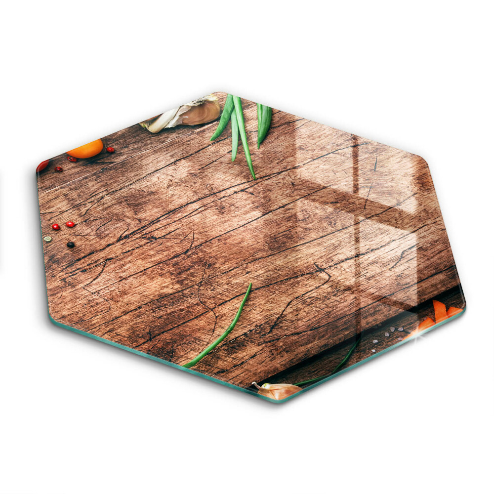 Glass chopping board Wooden kitchen board