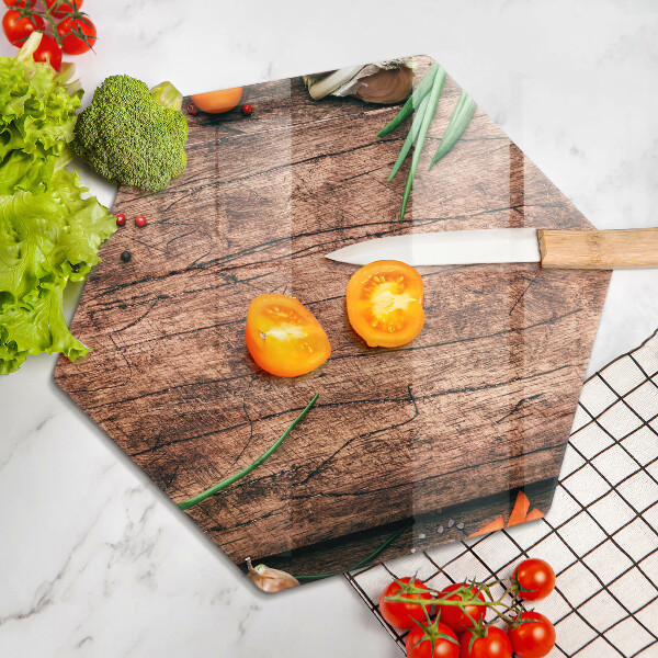 Glass chopping board Wooden kitchen board