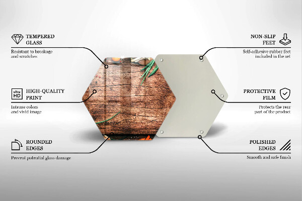 Glass chopping board Wooden kitchen board