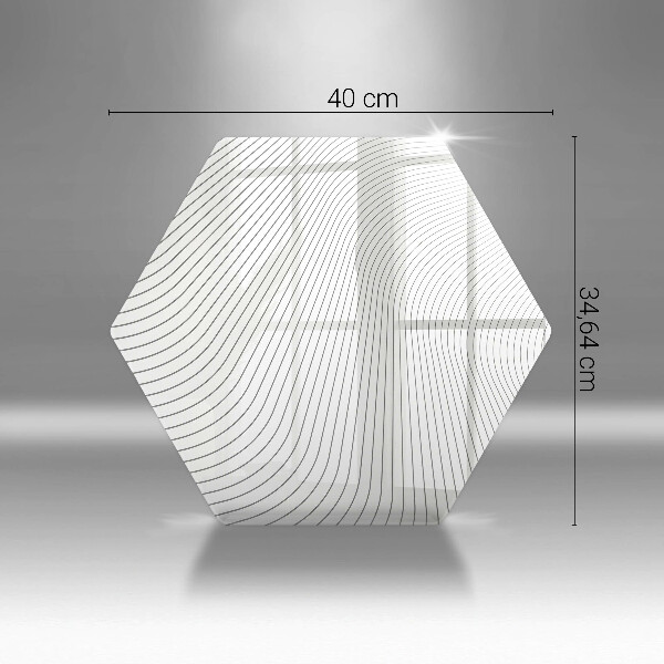 Glass chopping board Modern Line pattern