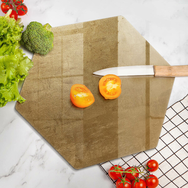 Chopping board glass Gold texture background