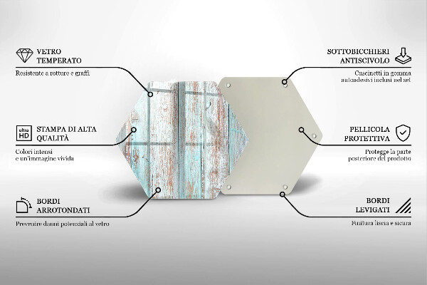 Chopping board glass Old vintage boards