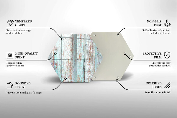 Chopping board glass Old vintage boards