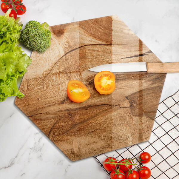 Chopping board glass Wooden board texture