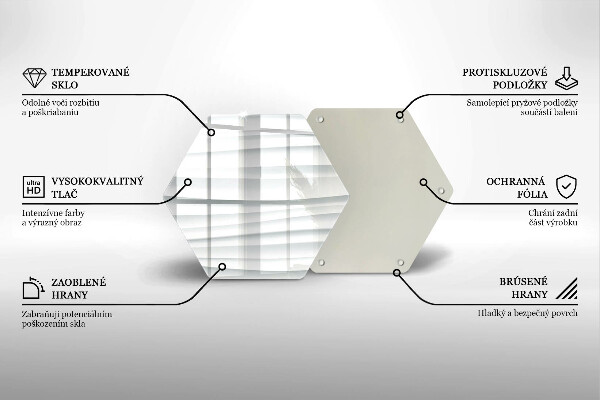 Chopping board glass Modern structure