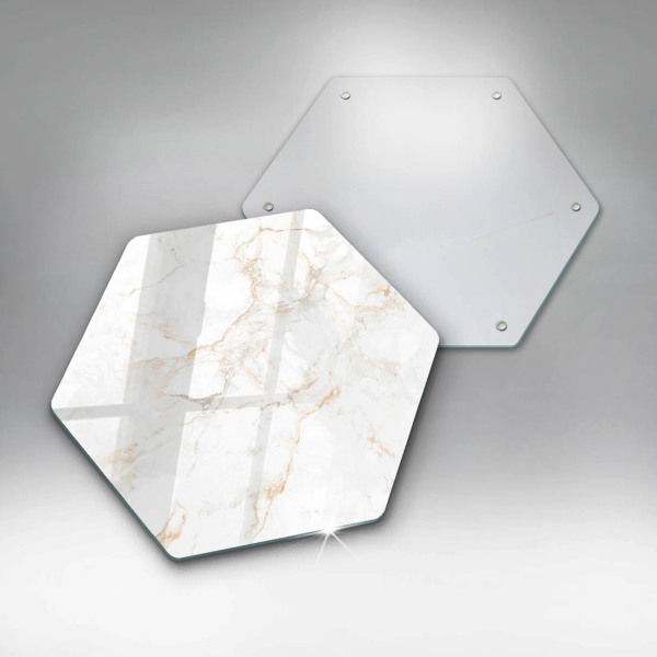 Glass worktop saver Decorative stone marble