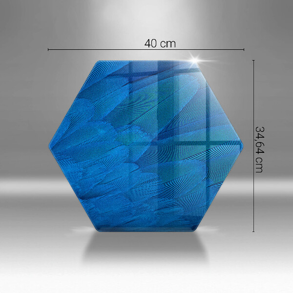 Glass chopping board Bird feathers